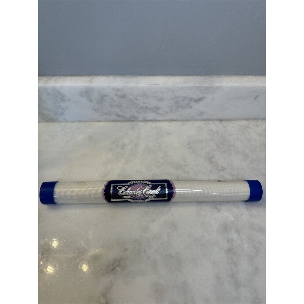 Charles Craft Silver Aida Cloth - 14 Count - 15x18" -White